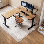 Chair Mat for Carpet Floors: 48" x 60" Computer Desk Floor Mat - PVC Plastic Rug Carpet Protector Mats for Gaming Chair Under Desk Pad for Rolling Chair