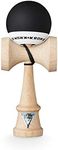 KROM - Kendama Toy POP Black - High Wood Quality - Extra Strong - for Beginner and Pro - Gift Pack : Extra String + Stickers