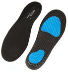 Lightweight AIR gel orthotic insoles for plantar fasciitis with unique breathable and comfort design, Black, L 9-10.5