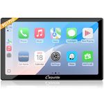 Carpuride W901 Pro Portable Carplay & Android Auto with Dula Bluetooth, 9 inch 1080P Touch Screen, Mirror Link/GPS/Siri/FM