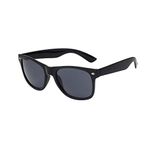 ASVP Shop® Mens Womens Classic Mirror Sunglasses Vintage Retro (Black/Black)