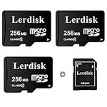 Lerdisk Factory Wholesale 3-Pack Micro SD Card 256MB in Bulk Small Capacity Produced by 3C Group Authorized Licencee for Small Files only, NOT Suitable for Camera or Phone (NOT GB, 1024MB=1GB)