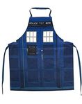 Seven20 Doctor Who Tardis Apron - Cook with Tardis, Blue, Medium