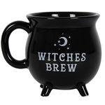 SOMETHING DIFFERENT Witches Brew Cauldron Mug Black