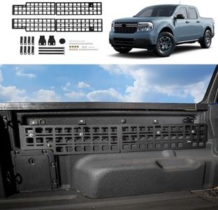 Maxzina Side Molle Panel Compatible with 2022 2023 2024 2025 Ford Maverick Truck Bed Panel Rear Storage Organizer Cargo Shelf Rack Replacement for Ford Maverick Accessories