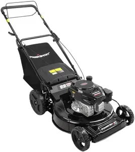 PowerSmart Self Propelled Gas Lawn Mower, 22-inch 170cc OHV Engine 3-in-1 Rear Wheel Drive, High Wheels, 6-Position Height Adjustment