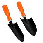 Go Hooked Gardening Tools Kit | Gardening Needs | Hand Trowel | Hand Trowel Transplanter | Orange & Black | 2 Pcs Set