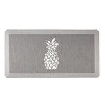 Martha Stewart Aloha Modern Pineapple Anti-Fatigue Air-Infused Kitchen Mat, Grey, 19.6"x39"