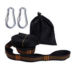 The Hammock Hanging Kit Holds2000lbs, Easy & Fast Swing Hanger Installation to Tree- 2 Strap & Snap Carabiner Hook, Perfect for Swings, Hammocks & Anything Else - 100% Weather/Waterproof