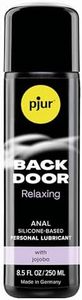 pjur BACK DOOR Relaxing Silicone-Based Lubricant, Long-Lasting Lubrication with Jojoba, Gentle Formula for Sensitive Use - 250ml / 8.5 oz