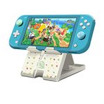 Busjoy Stand for Nintendo Switch, Switch OLED, Switch Lite, Cute Game Theme for Animal Crossing, Angle Adjustable Holder, Portable Foldable Non-Slip Bracket