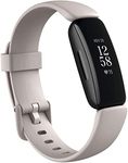 Fitbit Inspire 2 Health and Fitness Tracker with a Free 1-year Fitbit Premium Trial, 24/7 Heart Rate, Lunar White/black, One Size (S and L Bands Included)