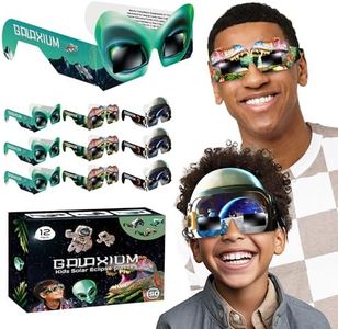 GALAXIUM 12 Pack Solar Eclipse Glasses – Direct Solar Eclipse Viewing Glasses - Boys Solar Eclipse Viewing Glasses