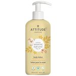 ATTITUDE Body Lotion for Baby with Sensitive Skin, EWG Verified, Plant and Mineral-Based Ingredients, Vegan and Cruelty-free Personal Care Products, Hypoallergenic, Enriched with Oat, Unscented, 473 ml