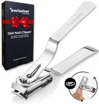 Swissklip Nail Clippers for Men & Women | Finger Nail Clippers for Adult with 360 Degree Rotating Head I Fingernail Clippers for Women I Surgical-Grade Stainless Steel Material