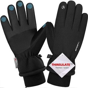 Guanti Invernali, Guanti da Ciclismo Invernali per Uomo Donna, Guanti Moto Caldi Touch Screen Antivento Gloves Guanti Lavoro Antiscivolo per Trekking Sci Guida Corsa Sportivi Pesca (XL)