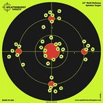 25 Pack - 12" Multi Bullseye Splatterburst Target - Instantly See Your Shots Burst Bright Florescent Yellow Upon Impact!