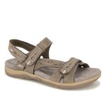 JBU by Jambu Women's Stephie Vegan Sport Sandal, Brown, 6