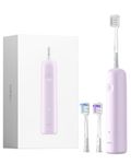 Laifen Wave Electric Toothbrush, Oscillation & Vibration Sonic Electric Toothbrush for Adults with 3 Brush Heads, IPX7 Waterproof Magnetic Rechargeable Travel Powered Toothbrush (Purple ABS)