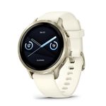 Garmin Venu 4 41mm - GPS Smartwatch, AMOLED Touchscreen, 24/7 Advanced Health & Fitness, 80+ sports apps, Flashlight, ECG app, Sleep Tracking, Fitness coach, up to 10 days battery life,Lunar Gold/Bone