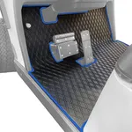 Xtreme Mats EZGO TXT/S4/Cushman GolfCart Mat, Full Coverage Golf Cart Floor Liner Mat - Only Fits EZGO TXT (1994+), Express S4 (2012-2020), Valor, Cushman Workhorse, Navitas, & Some Star Carts - Blue