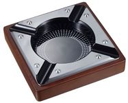 Visol Iris Metal and Wood Cigar Ashtray