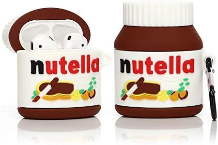 Derhom Silicona Linda Divertida Cubierta Compatible con Apple Airpods 1 & 2 [Serie de latas de Bebida] (Salsa de Chocolate)