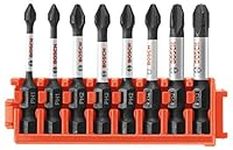 Bosch CCSPHV208 8Piece Impact Tough Phillips 2 in. Power Bits with Clip for Custom Case System