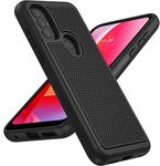 BNIUT for Moto G Pure Case: Motorola Moto-G-Power 2022 Case & Moto G Play 2023 Case - Dual Layer Protective Heavy Duty Cell Phone Cover Shockproof Rugged with Non Slip Textured Back Tough (Black)