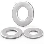 VGBUY 200PCS 5/16 Flat Washers for Screws and Bolts, 3/4 OD, Thickened 304 Stainless Steel 5/16 Washer Flat, Hardware Washers for Home, Industry, Indoor and Outdoor Use