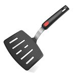 TASKHOUSE Kitchen Silicone Fish Spatula Turner Wide Pancake Fish Slotted for Nonstick Cookware Pans Omelette Egg Spatula 600°F Heat Resistant Kitchen Utensils 1 Pcs