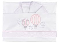 Andy & Helen 2/400D01MAXI_R Cot Bed Sheet Maxi Next to Me 3 Pcs, Pink