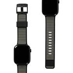 URBAN ARMOR GEAR RIP CURL x UAG Compatible with Apple Watch Band 49/45/44/42mm for iWatch Series Ultra 2/9/Ultra/SE2/8/1-7/SE Torquay Black Army, Soft Touch Silicone Adjustable Replacement Strap