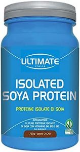Ultimate Italia Isolated Soya Protein – Proteine Isolate della Soia - Bcaa, Arginina, Glutammina – Proteine 100% Vegetali – Ideale per Vegani e Intolleranti al Lattosio Gusto Cacao Cioccolato, 750 g