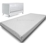 Buy All Here Children Cot Bed Mattress, Anti Allergy, WaterProof, Quilted Breathable, Extra Thick, Double Sided, Baby Travel Mattress, Removable Zip Cover, Made in UK - SIZE 160 x 80 x 10 CM