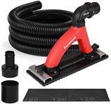 Goldblatt Dust Free Hand Sander, Dustless Drywall Vacuum Sander, with 6.5 ft Hose, Sanding Pad, Adapter