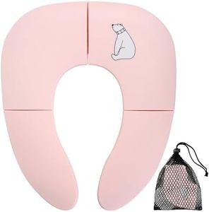 Asiento de Inodoro Plegable, Reductor WC para Niños, Adaptador WC de Viajes Plegable Portatil, Asiento Inodoro Reductor Reutilizable para Niños Pequeños/Orinal
