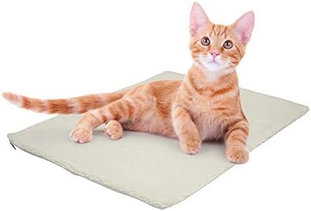 Fur & Bone heated cat bed, Self Heating Cat Mat | Cat Heat Pad, Pet Mat, Heat Pad, Cat Mat with Removable Cover, Self-Warming Thermal Pad | Heated Blanket, Cat Blankets for Indoor Cats, Pet Blanket