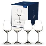 Villeroy & Boch – La Divina White Wine Glass Set 4 Pieces, Dishwasher Safe, Wine Glasses, White Wine Gobelet, Crystal Glass