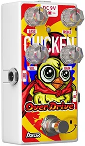 AZOR Overdrive Guitar Pedal, Chicken Mini Overdrive Analog Effect Pedal for Electric Guitar, Pedalboard True Bypass AP505