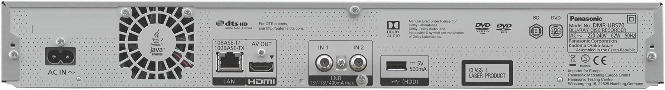 Panasonic 4K Blu-ray Recorder – UBS70EGS Player & Recorder