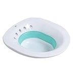 Jiakalamo Sitz Bath, Sitz Bath for Hemorrhoids, Folding Toilet Sitz Bath for Toilet Seat, Sits Bath Kit, Wash Basin Bath Tub Soaking for Pregnant Women Care Basin Bathtub(Green)