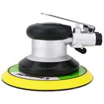 Air Random Orbit Sander, Professional Pneumatic Plam Sander, 6 Inch