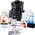 72 HRS Deluxe Emergency Preparedness Kits - 3 Day Survival Backpack or Bug Out Bags for Earthquake, Hurricane, Tornado, Flood, Tsunami, Wildfire, Bad Weather and Other Disasters (1 Person, Black)