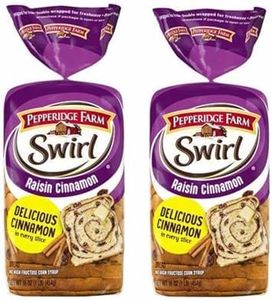 generic Pepperidge Farm Raisin Cinnamon Swirl Breakfast Bread - 16oz - Serving Per Pack 14-100 Calories Per Slice (2PACK)