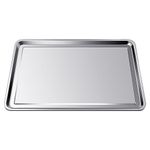 Gisafai Stainless Steel Oil Drip Pan for Under Car Metal Automotive Oil Change Pan Large Drip Tray Oil Catch Pan Replacement Tray Rust Resistant Drip Tray Motorcycle Oil Drain (35.43 x 23.62 Inch)