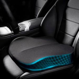 KAYBTNT Coussin Voiture Conducteur, Coussin Orthopédique Siege Rehausseur Voiture Adulte, Portable Coussin de Auto Memoire de Forme, Coussin Coccyx Ergonomique pour Chaise, Bureau, Fauteuil,Noir