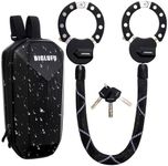 BIGLUFU Electric Scooter Lock, Bike Locks High Security, Cycling Locks for Scooter, Heavy Duty Anti-Theft Handcuff Lock for Electric Motorcycle Road Bike