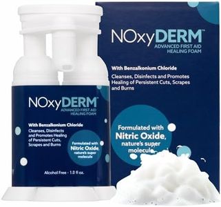 Premium Wound Care Treatment | Advanced Antiseptic Foam for Minor Cuts, Scrapes, and Burns | Formulated with Nitric Oxide | Recover and Reduced Scar Appearance | 1oz | NOxyDERM