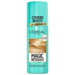 L'Oréal Magic Retouch Instant Root Concealer Spray, Ideal for Touching Up Grey Root Regrowth, Easy Application, Lightweight Formula, Colour: Light Golden Brown, 75ml